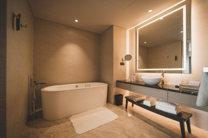 Ovale Badewanne