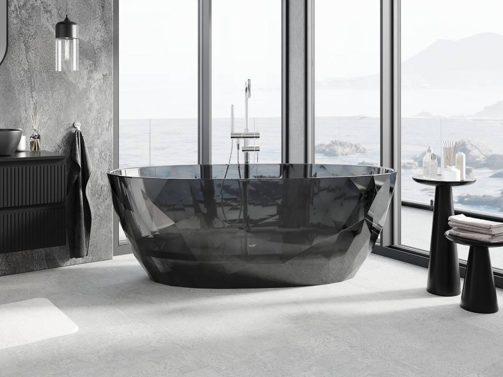 Quadratische Fliesen im Badezimmer