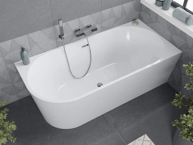 Eckfreistehende Badewanne