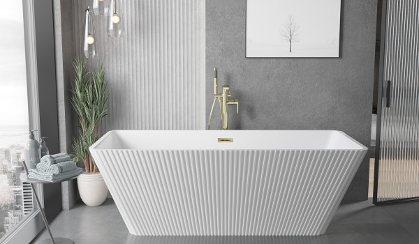 Gerilltes freistehendes Badewanne – Stil und Funktionalität in einem