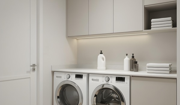 Moderne Waschküche zu Hause — praktische Tipps von einer Innenarchitektin