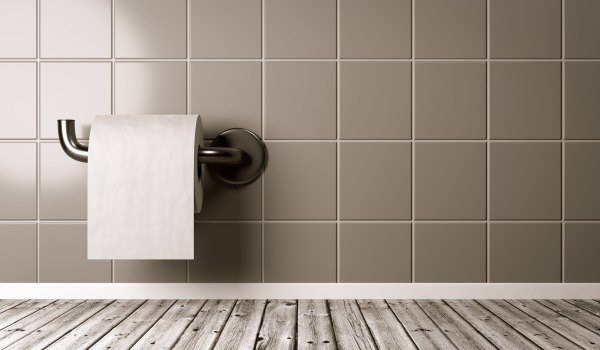 Womit kann man einen Toilettenpapierhalter anbringen?