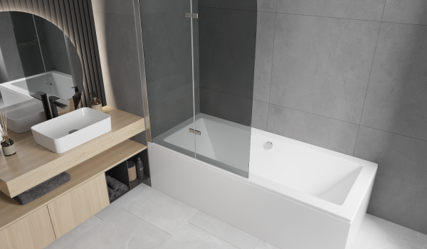 Vor- und Nachteile einer Badewanne mit Duschwand
